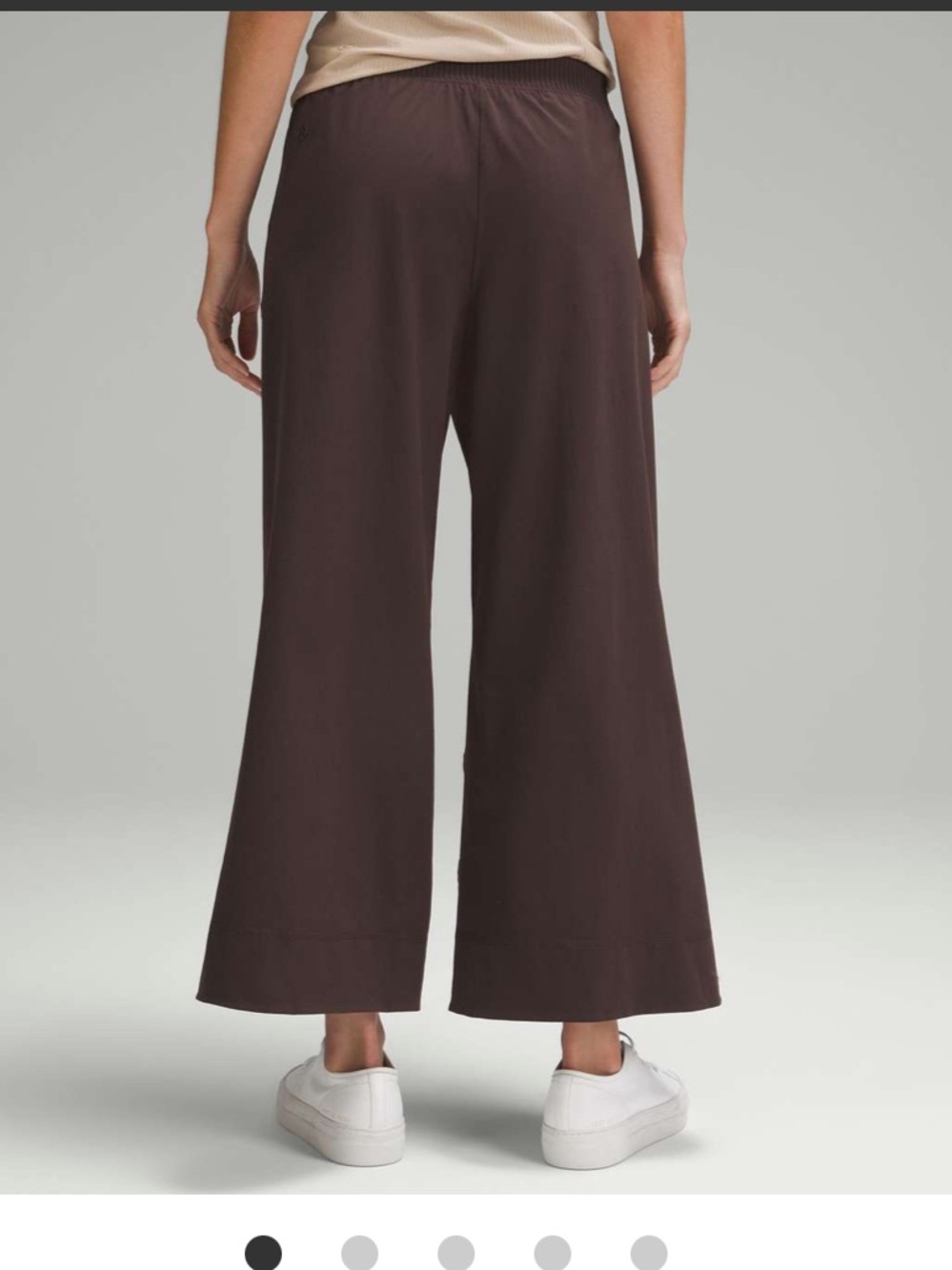 Lululemon | Stretch Woven Wide-Leg High-Rise Cropped Pant | Espresso | L